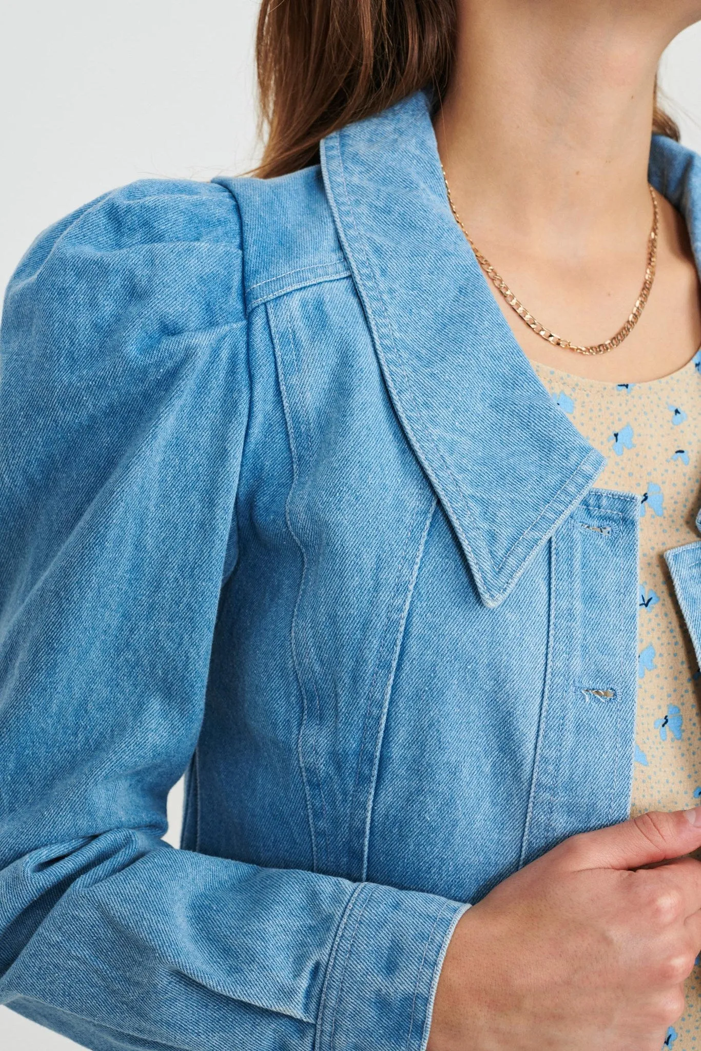 NUANIETTE JACKET  - Light Blue Denim