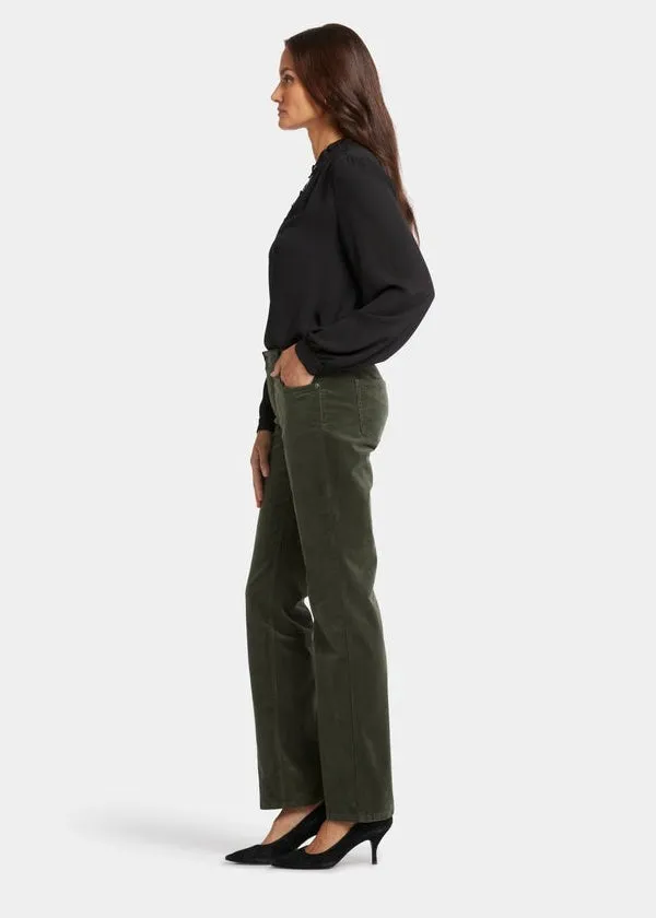 NYDJ - Corduroy Marilyn Straight Pants - Vine Leaf