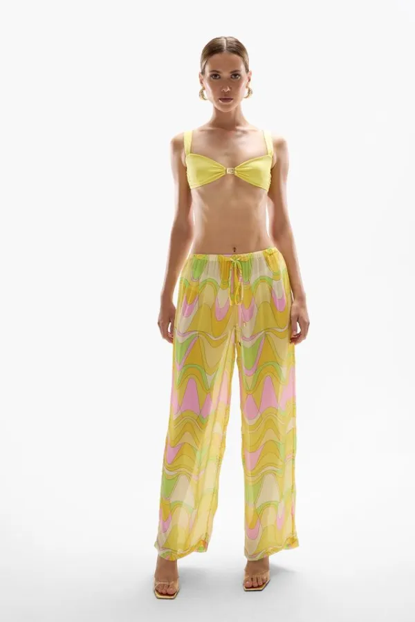 Oasis Pants Wavy Gold