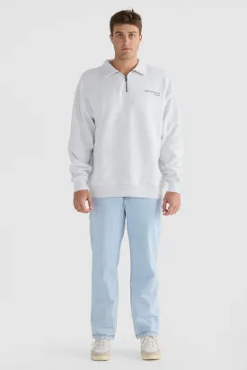 Oliver Quarter Zip White Marle