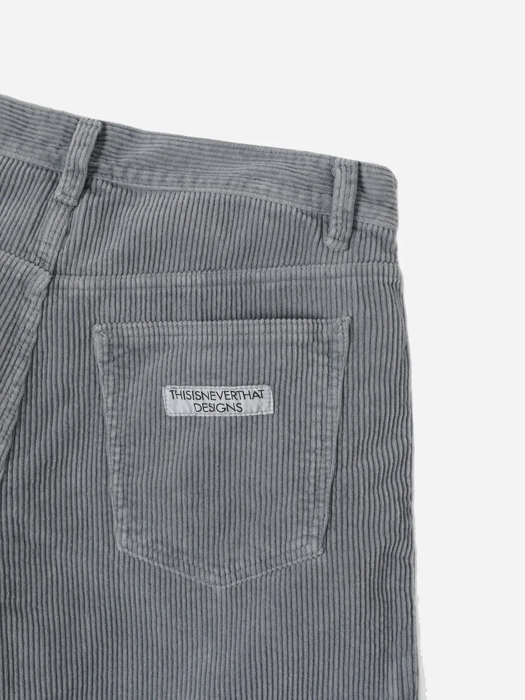 Overdyed Corduroy Short - Grey