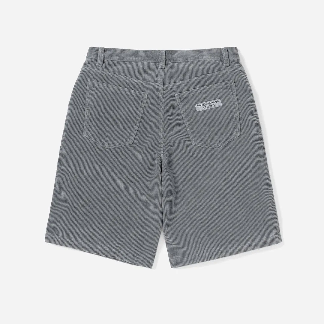 Overdyed Corduroy Short - Grey