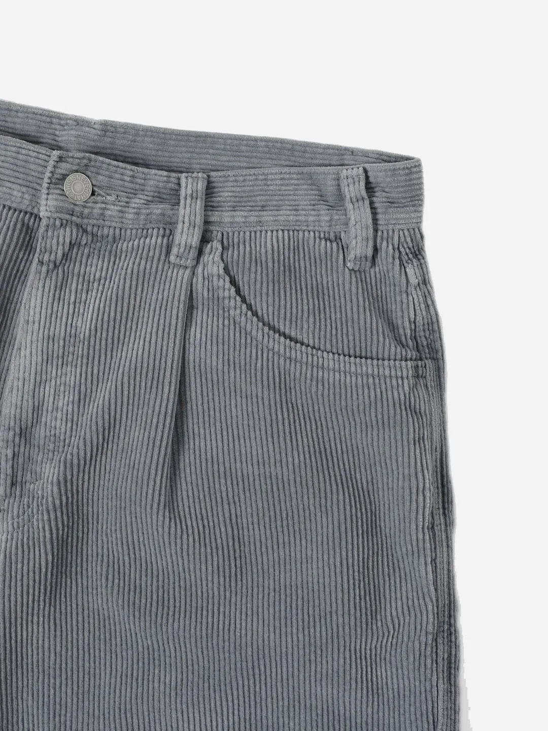 Overdyed Corduroy Short - Grey