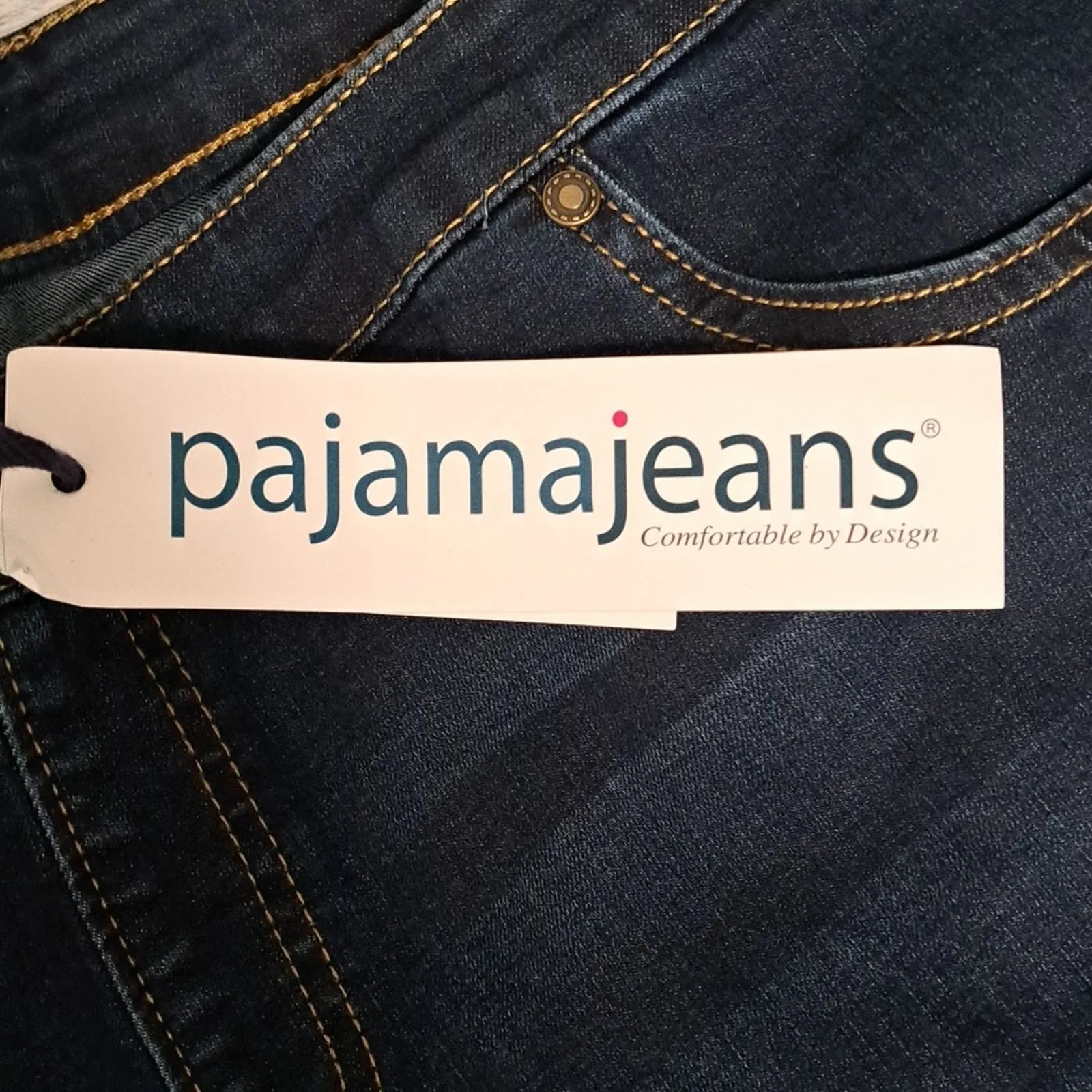 PajamaJeans Bermuda Shorts - Indigo Wash XL