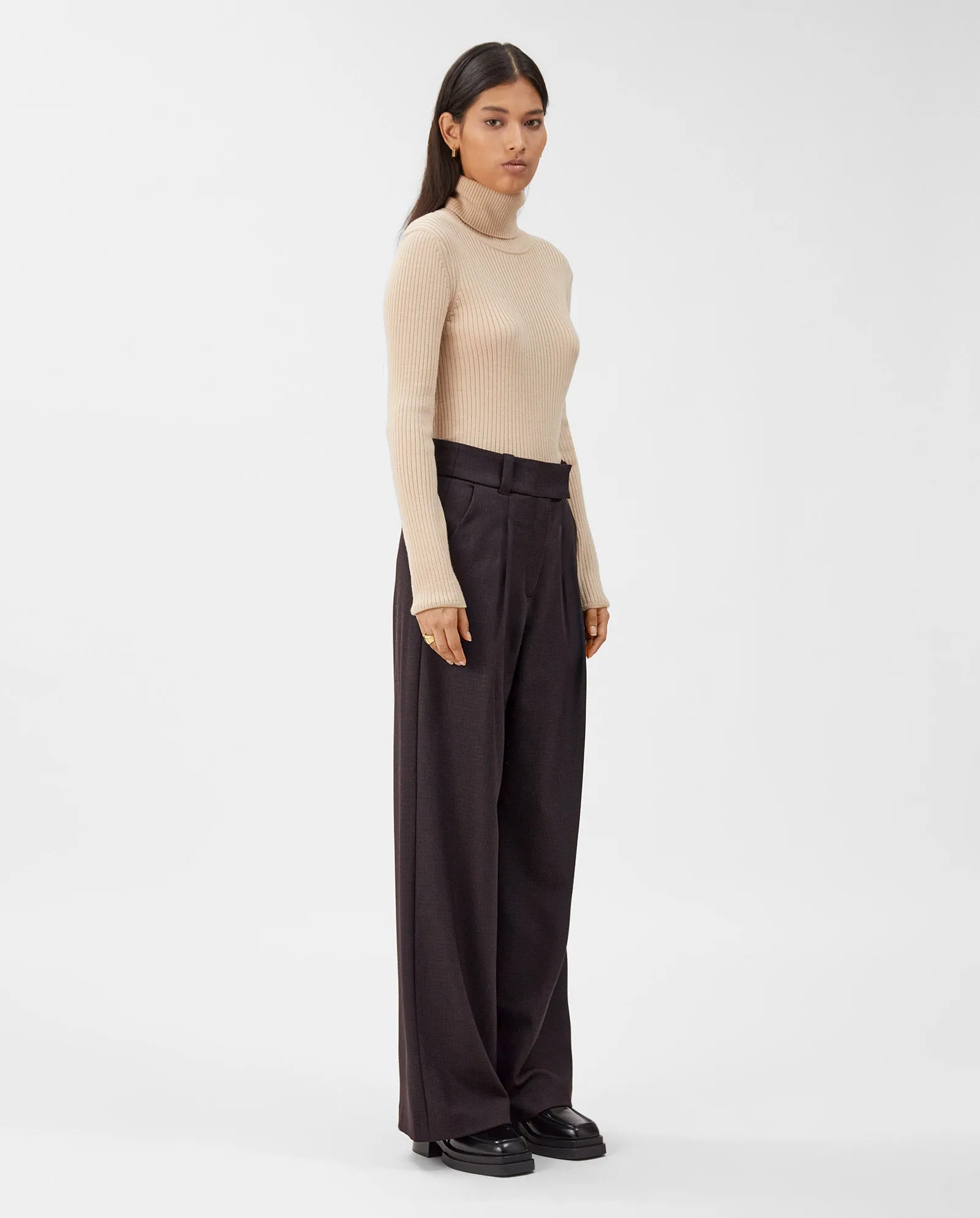 PEONY ROSE Wide Leg Pants