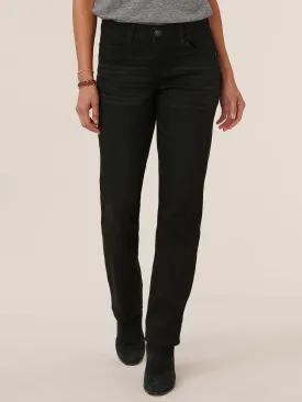 "Ab"solution® Petite Straight Leg Black Jeans