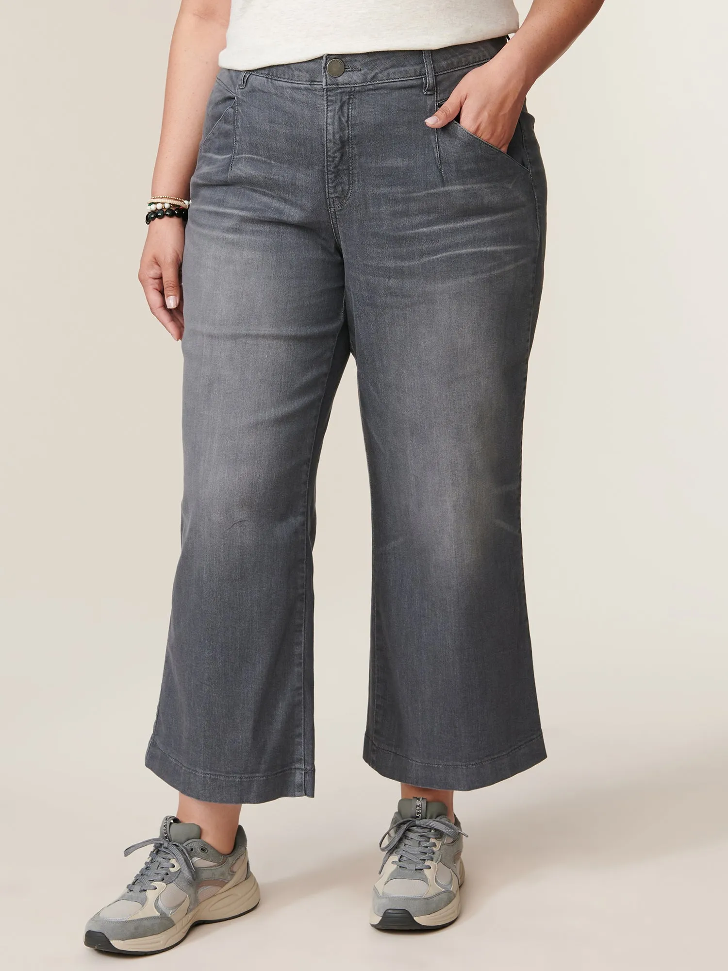 "Ab"solution® Plus Wide Leg Skyrise Vintage Jean