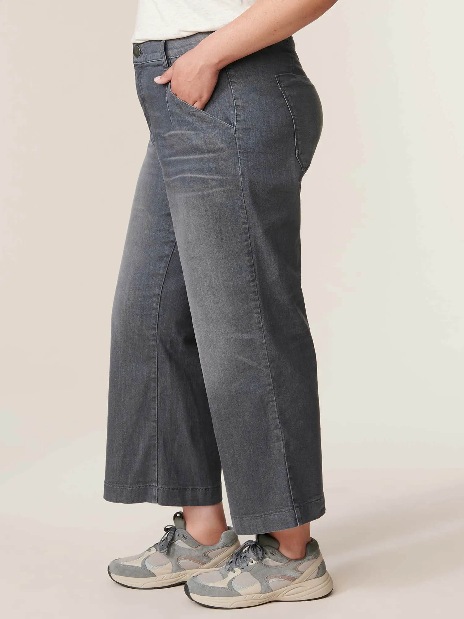 "Ab"solution® Plus Wide Leg Skyrise Vintage Jean