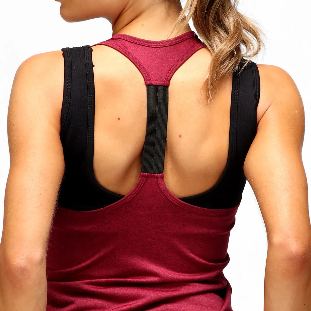 Raspberry Performance Strap Back Vest