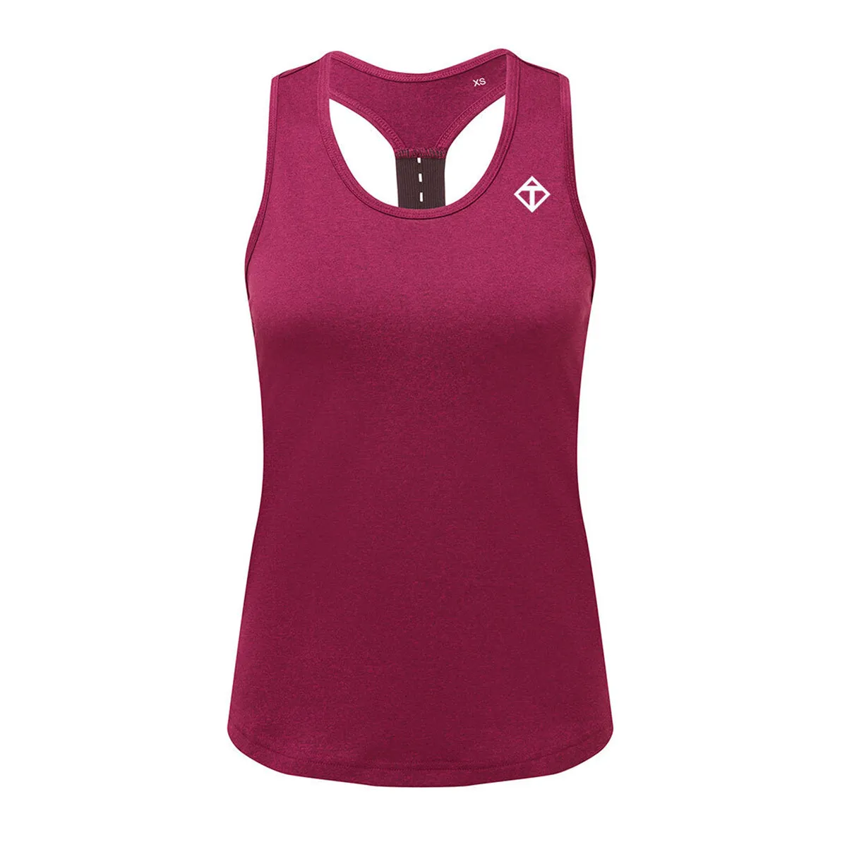 Raspberry Performance Strap Back Vest