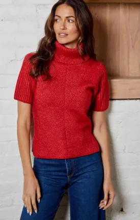 Ruby Fitted Short Sleeve Turtleneck