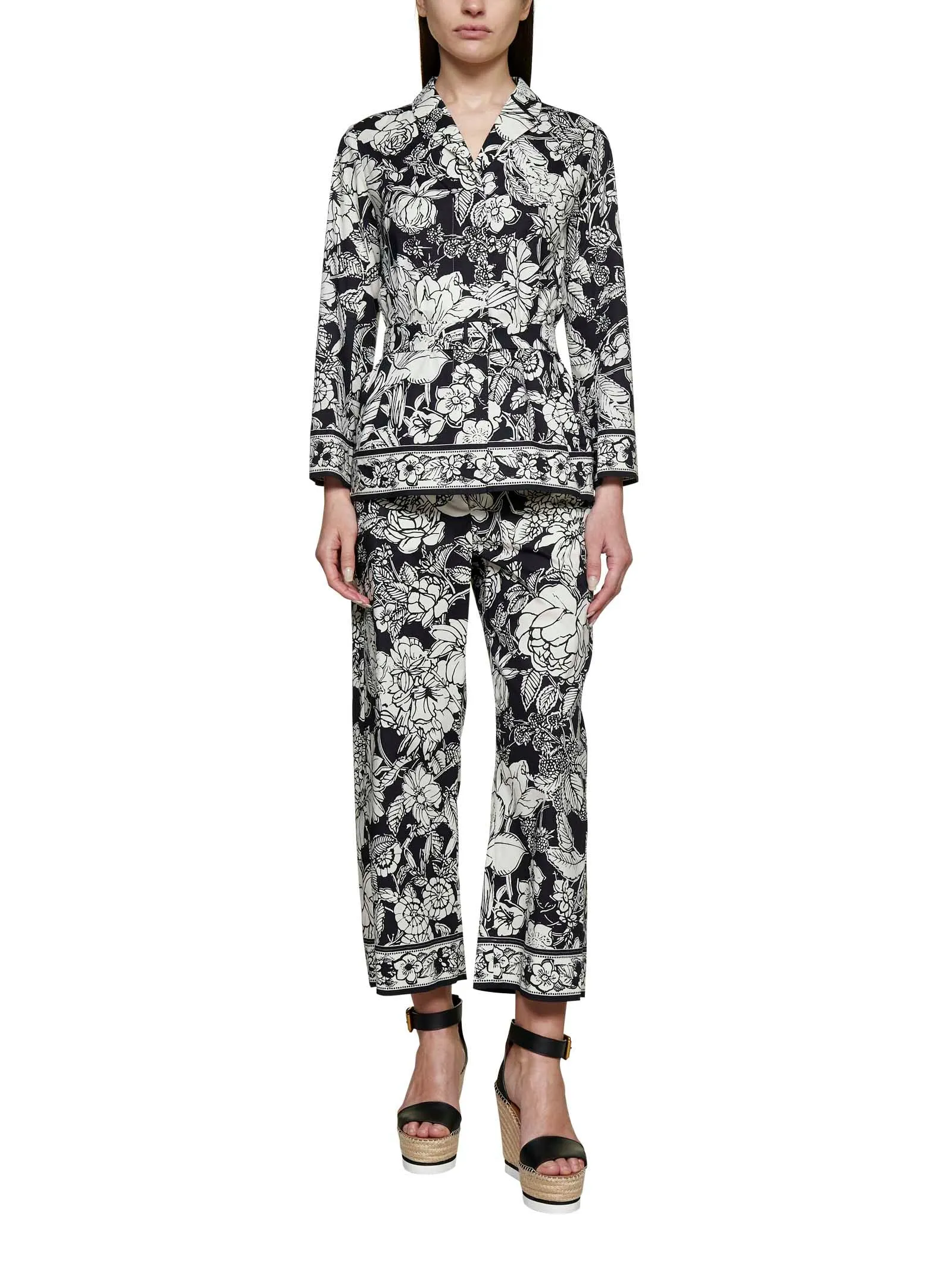 'S Max Mara All-Over Printed Long-Sleeved Jacket