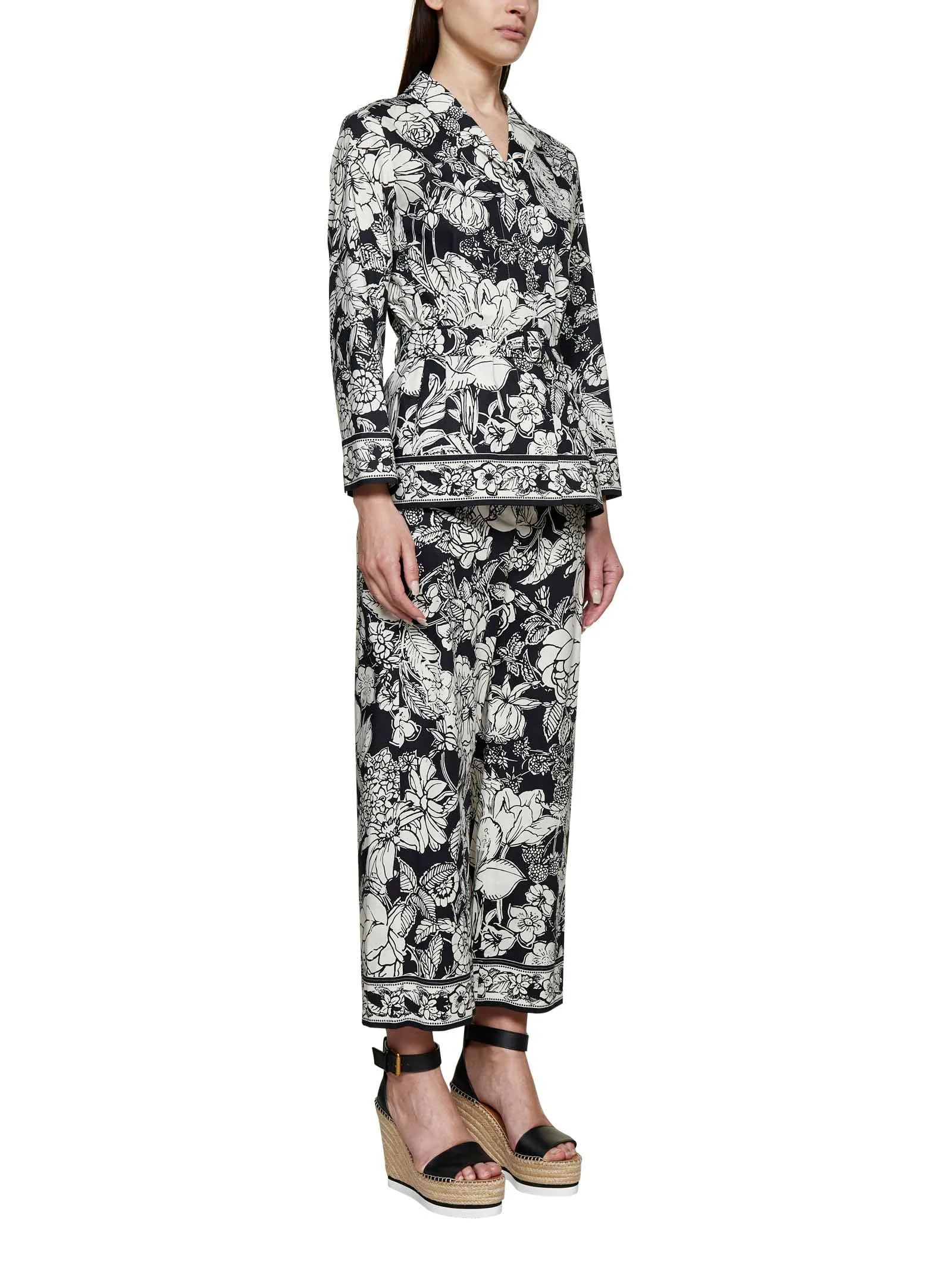 'S Max Mara All-Over Printed Long-Sleeved Jacket