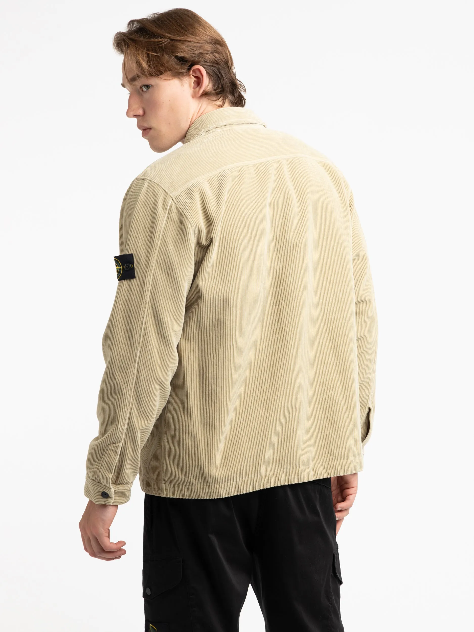 Sand Full Zip Corduroy Jacket