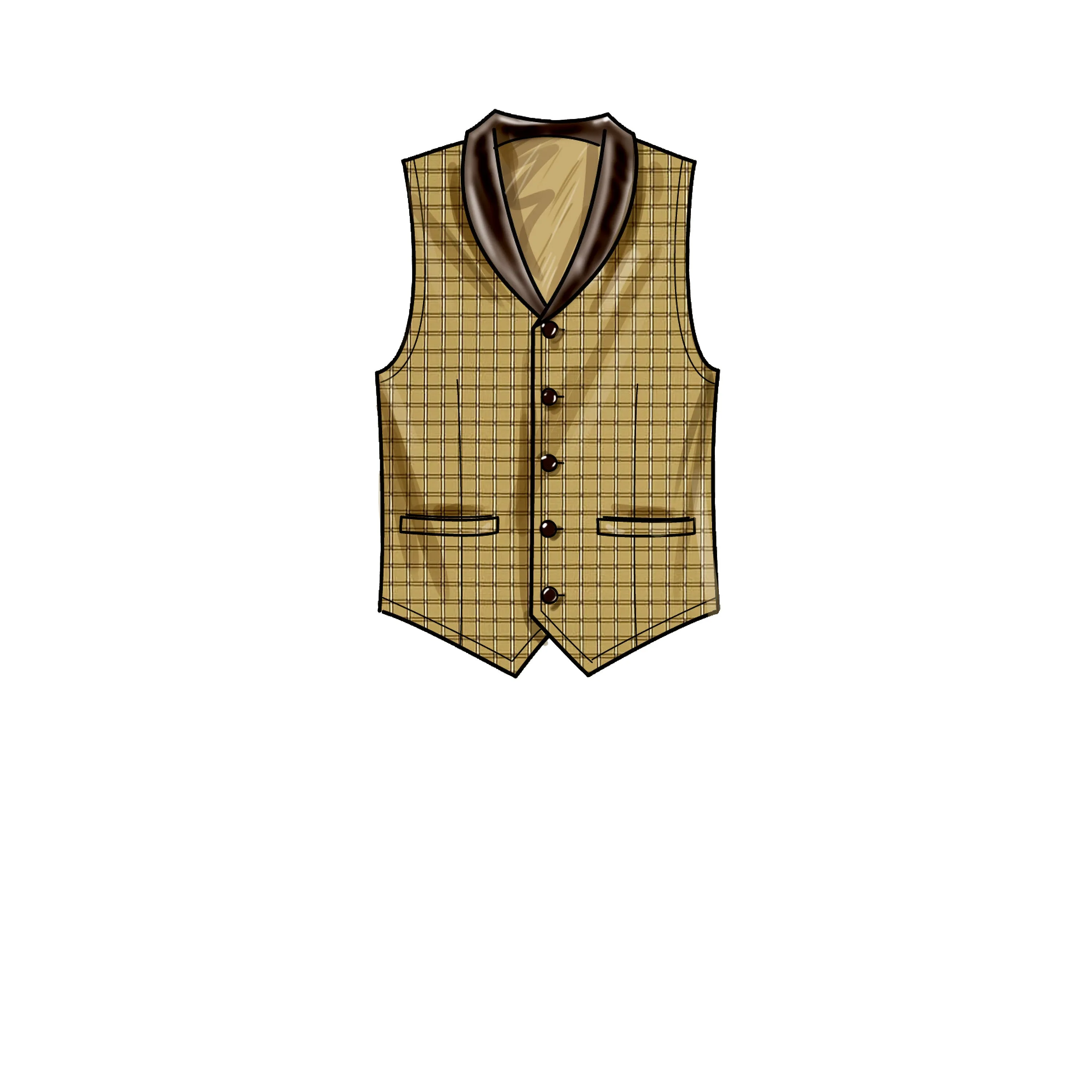 Simplicity Sewing Pattern S9457 Men's Waistcoats