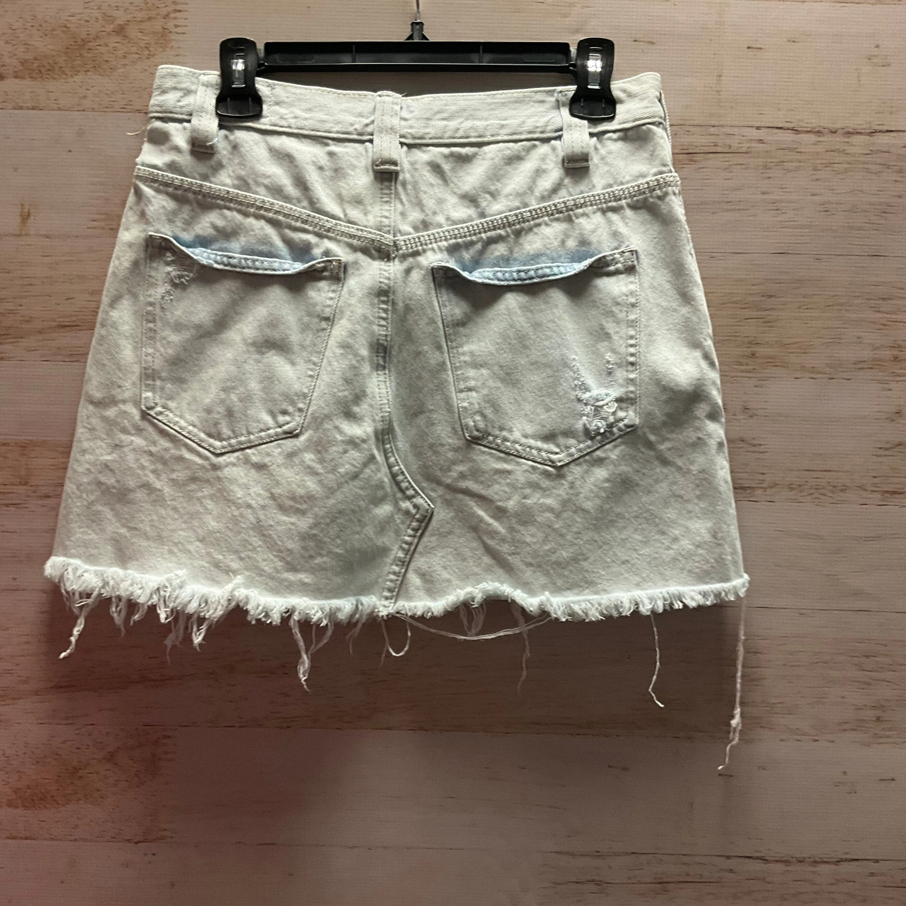 Skirt Mini & Short By Free People In Blue Denim, Size: 4