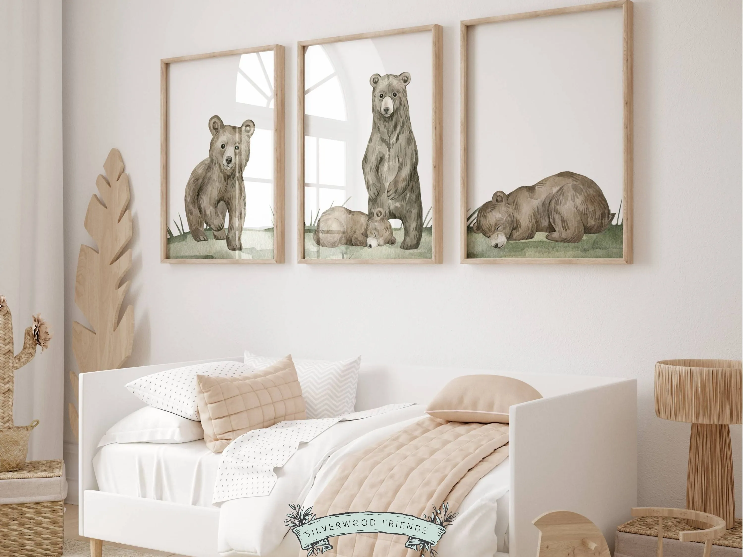 Sleepy Bear Nursery Prints