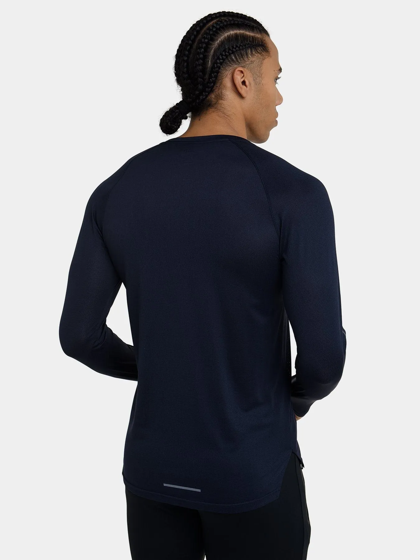 Sonic Long Sleeve Crew Neck Running Top With Thumbholes & Reflective Strips