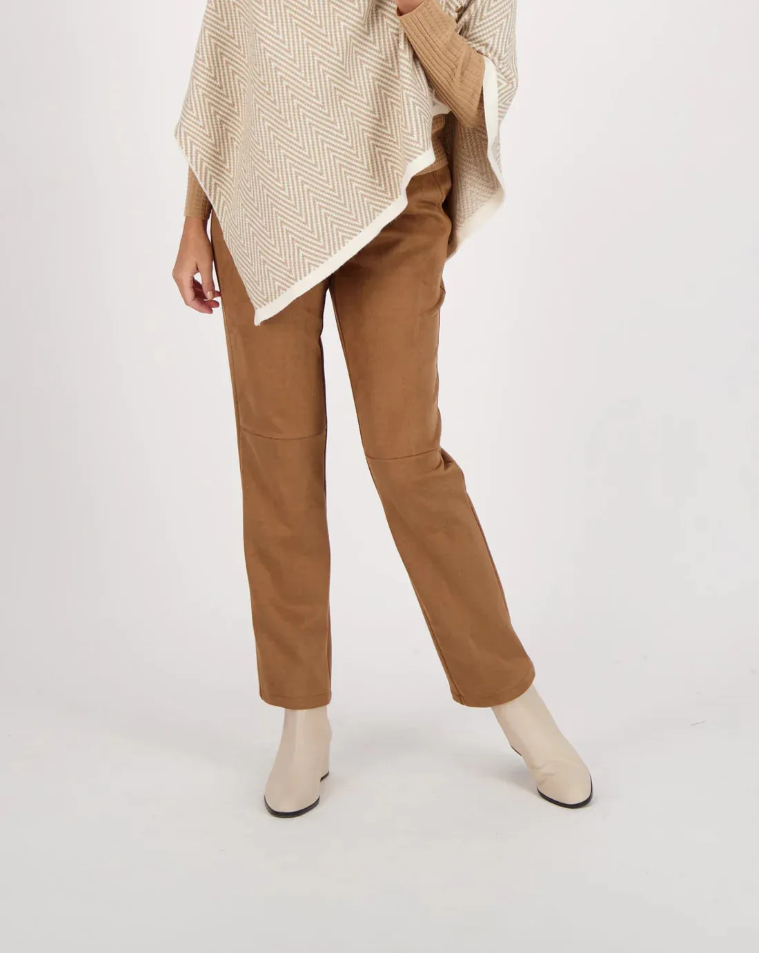 Spanner Sale, 423817 Faux Suede Straight Leg Pant 50% Off Regular Price