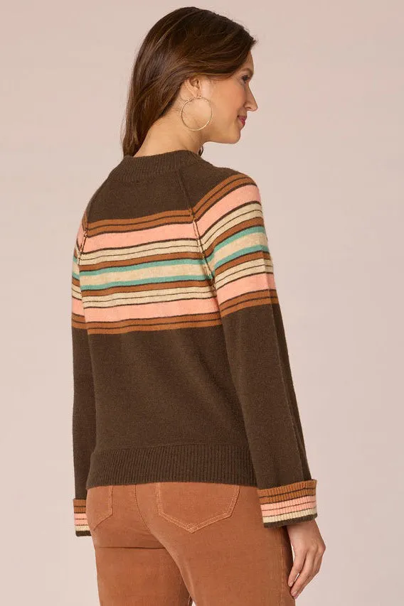 Stripe Raw Stitch Sweater