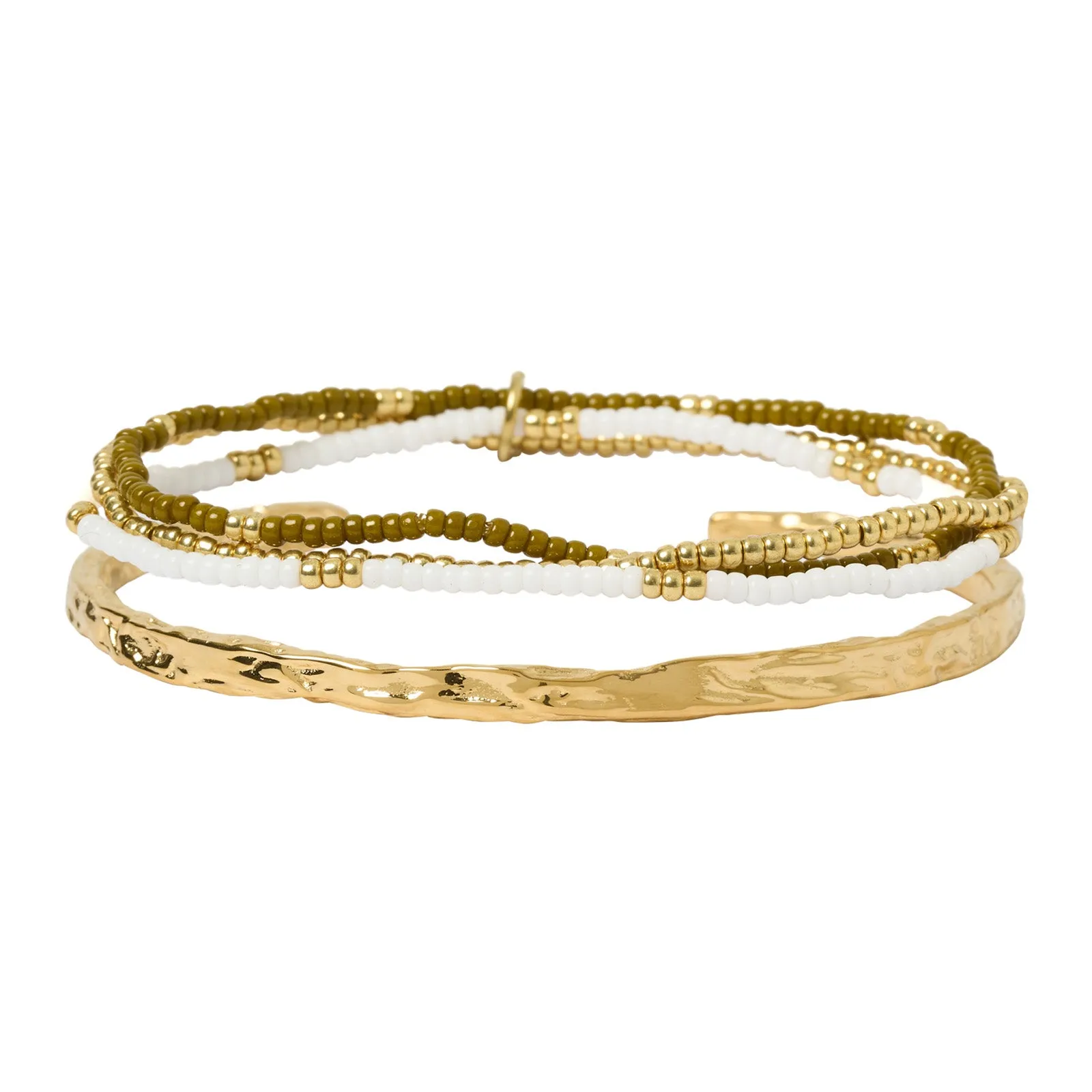 Sunshine Bracelet Stack - Khaki