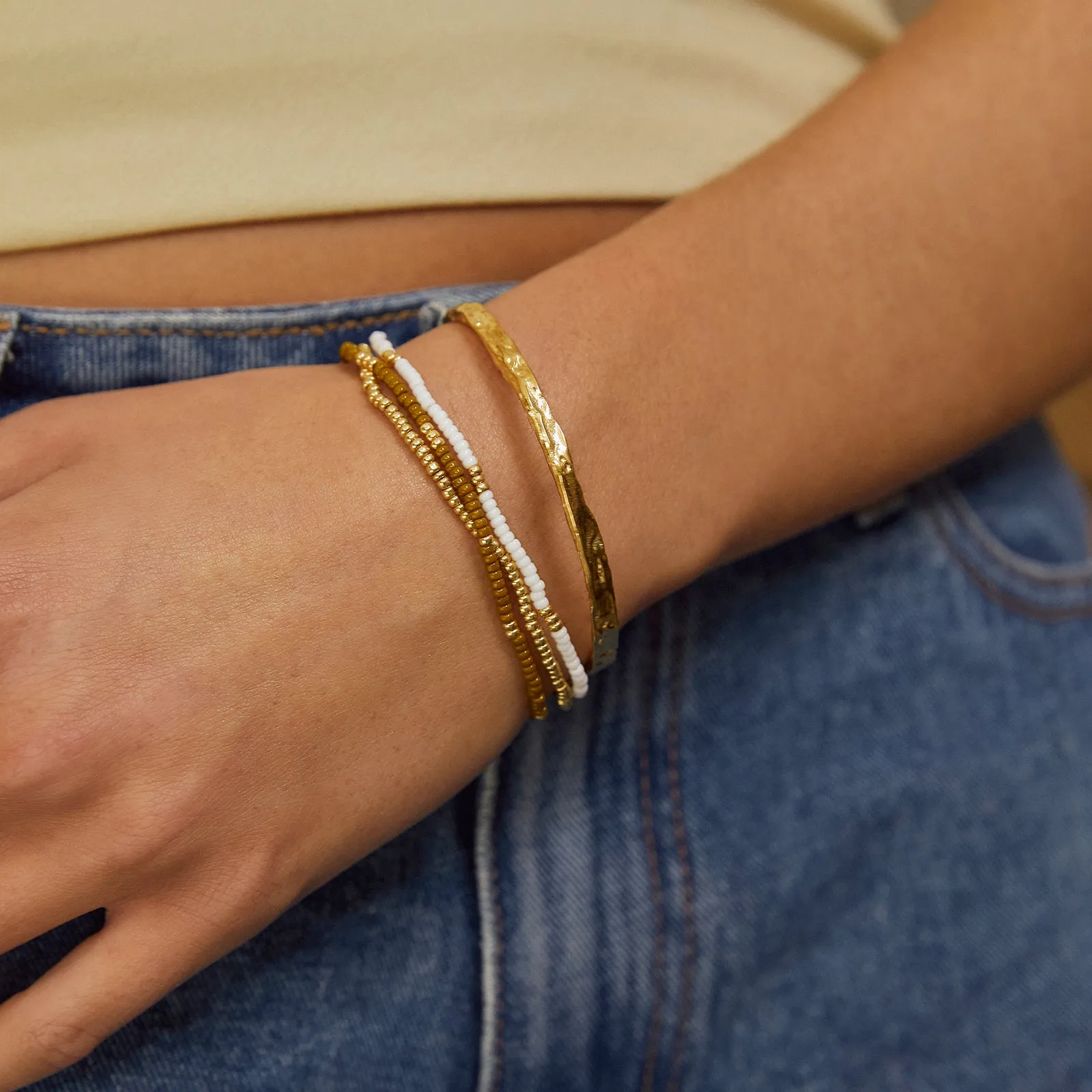 Sunshine Bracelet Stack - Khaki