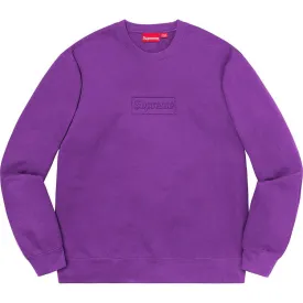 Supreme Cutout Logo Crewneck (Violet)