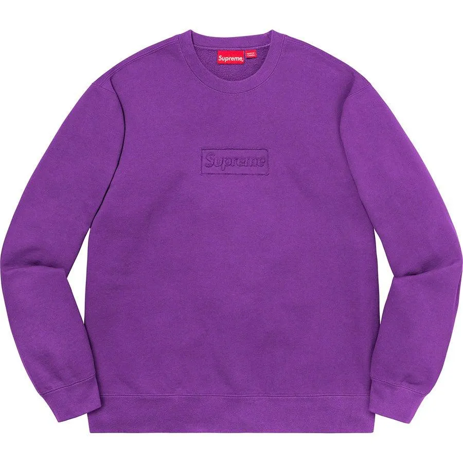 Supreme Cutout Logo Crewneck (Violet)