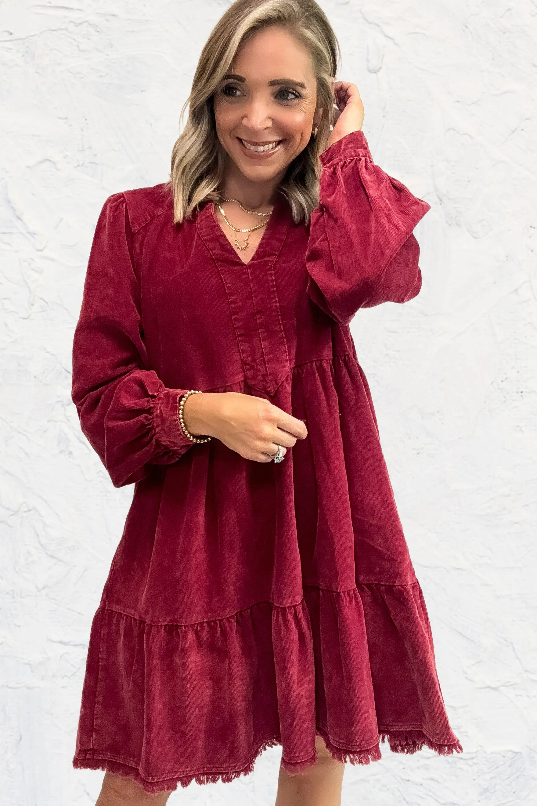 The Harley Dress - Cranberry