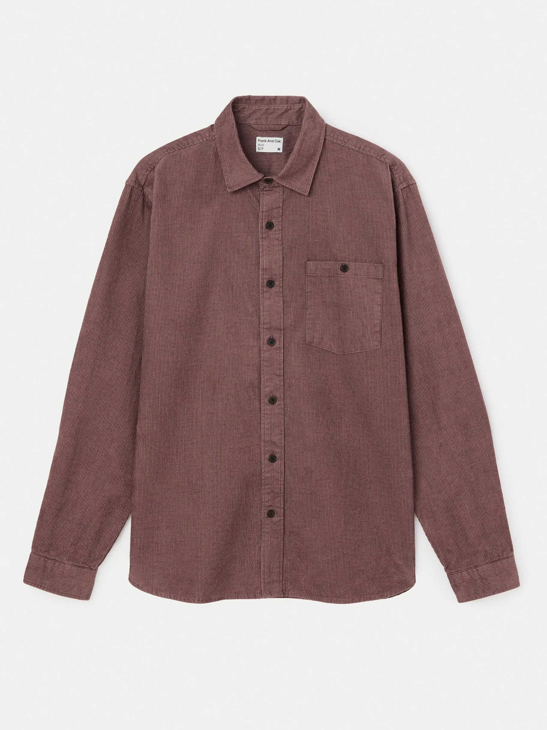 The Light Corduroy Shirt in Dark Clay