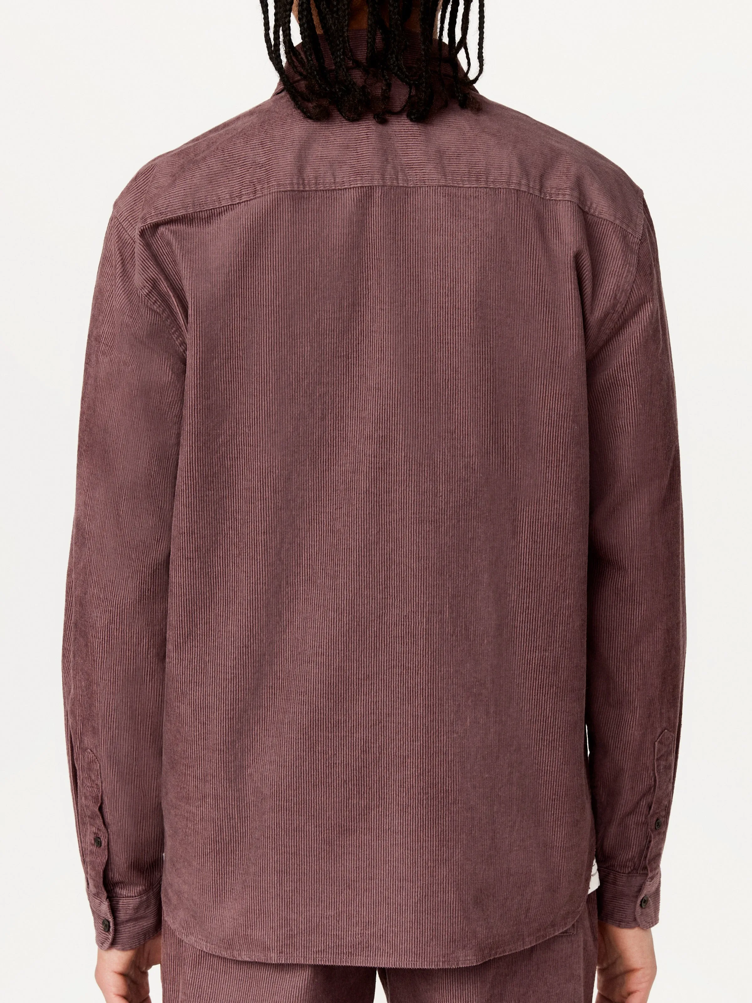 The Light Corduroy Shirt in Dark Clay