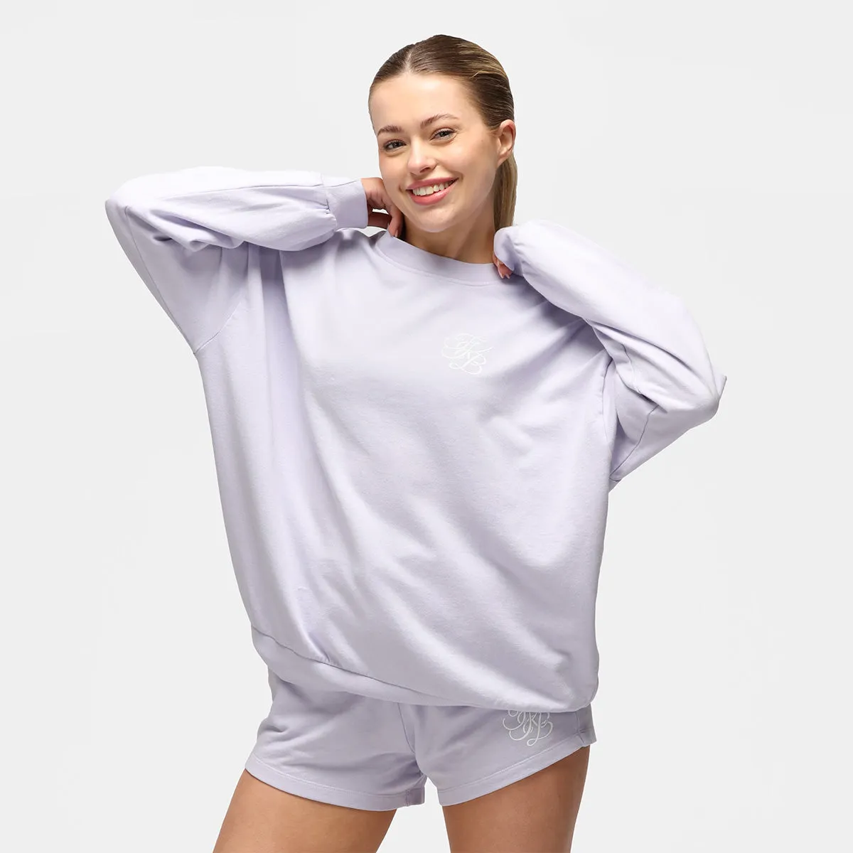 TKB Parma Violet Terry Oversized Sweatshirt