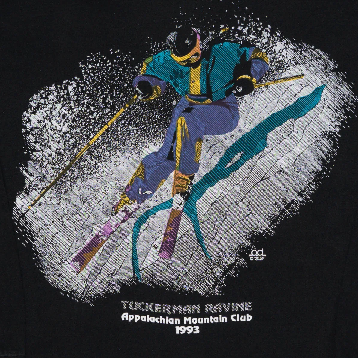 Vintage '93 Ski the Bowl Appalachian Mountain Long Sleeve (M)