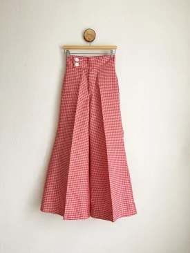 Vintage Super Wide Leg Checkered Pants