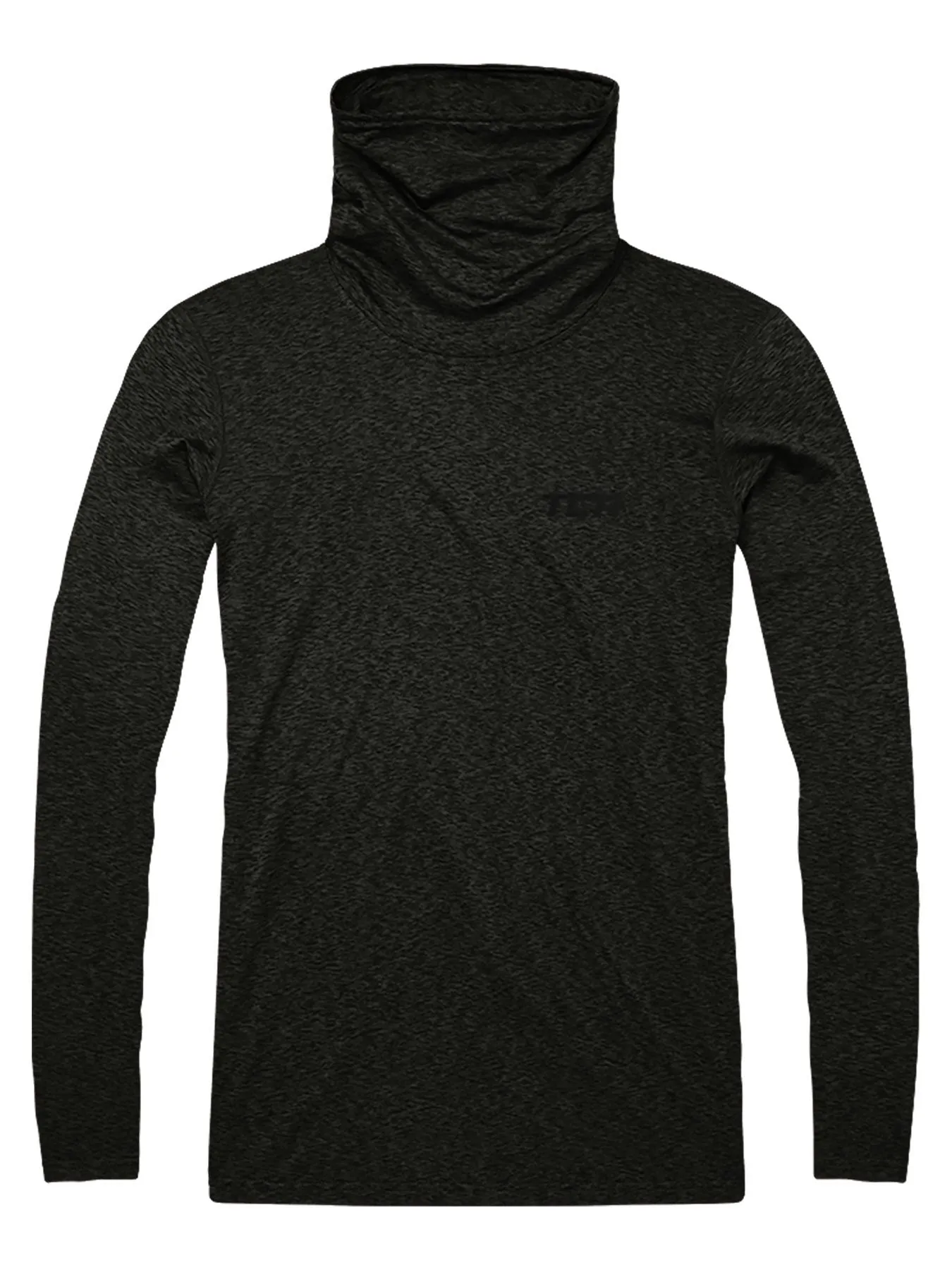 Warm-Up Thermal Long Sleeve Funnel Neck Top For Men With Brushed Inner Fabric, Thumbholes & Reflective Strips