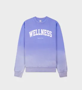 Wellness Ivy Crewneck - Dip Dye Blue/White