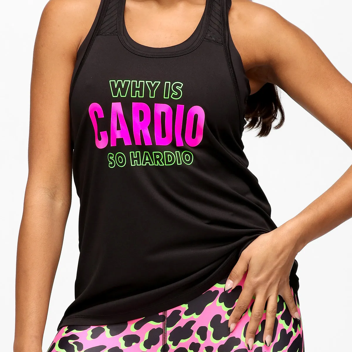 Why is Cardio So Hardio Mesh Racerback Vest