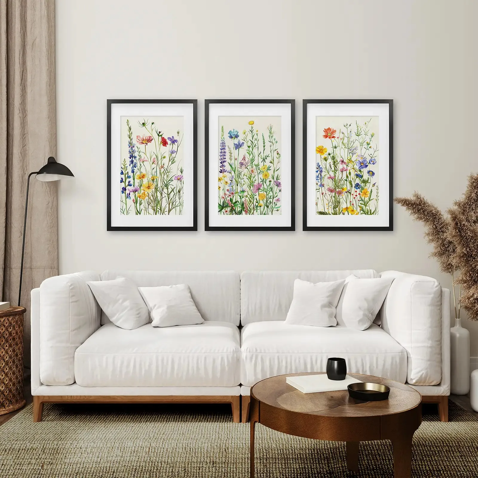 Wildflower Floral Wall Art Watercolor Prints