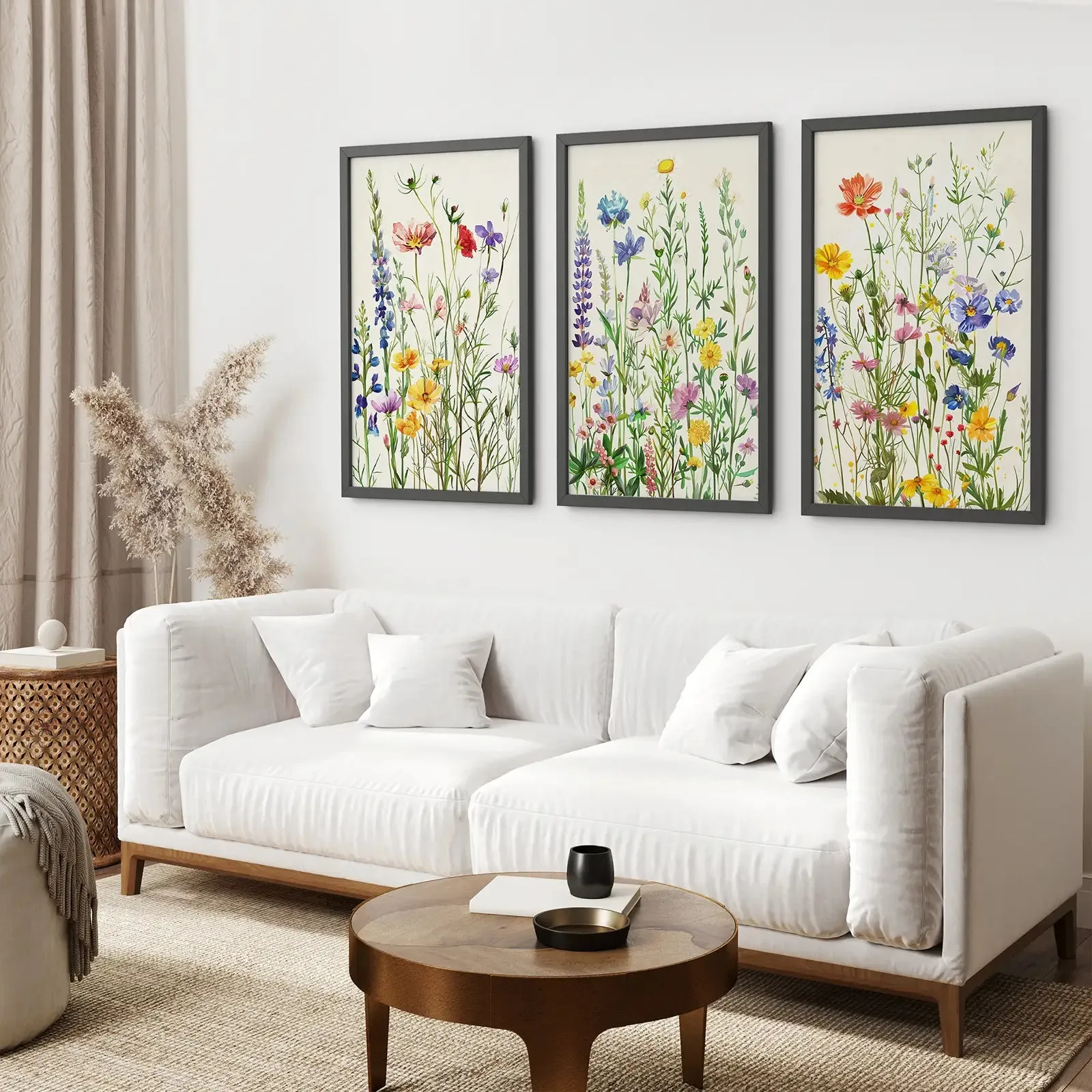 Wildflower Floral Wall Art Watercolor Prints