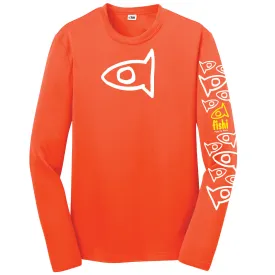 Youth Neon Orange Sleeve Pattern