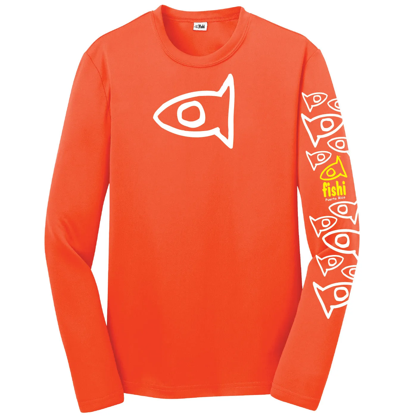 Youth Neon Orange Sleeve Pattern