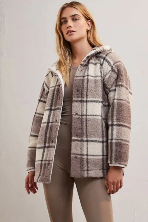 Zsup Sherpa Plaid Jacket